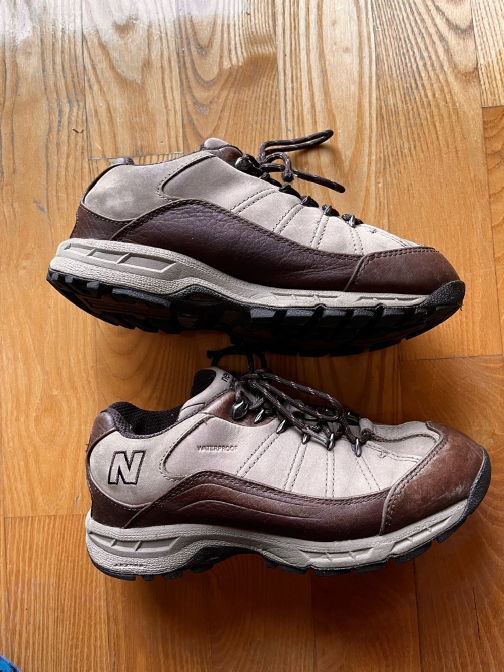 New Balance Men’s Brown and Beige Waterproof Trail Shoes mens size 9